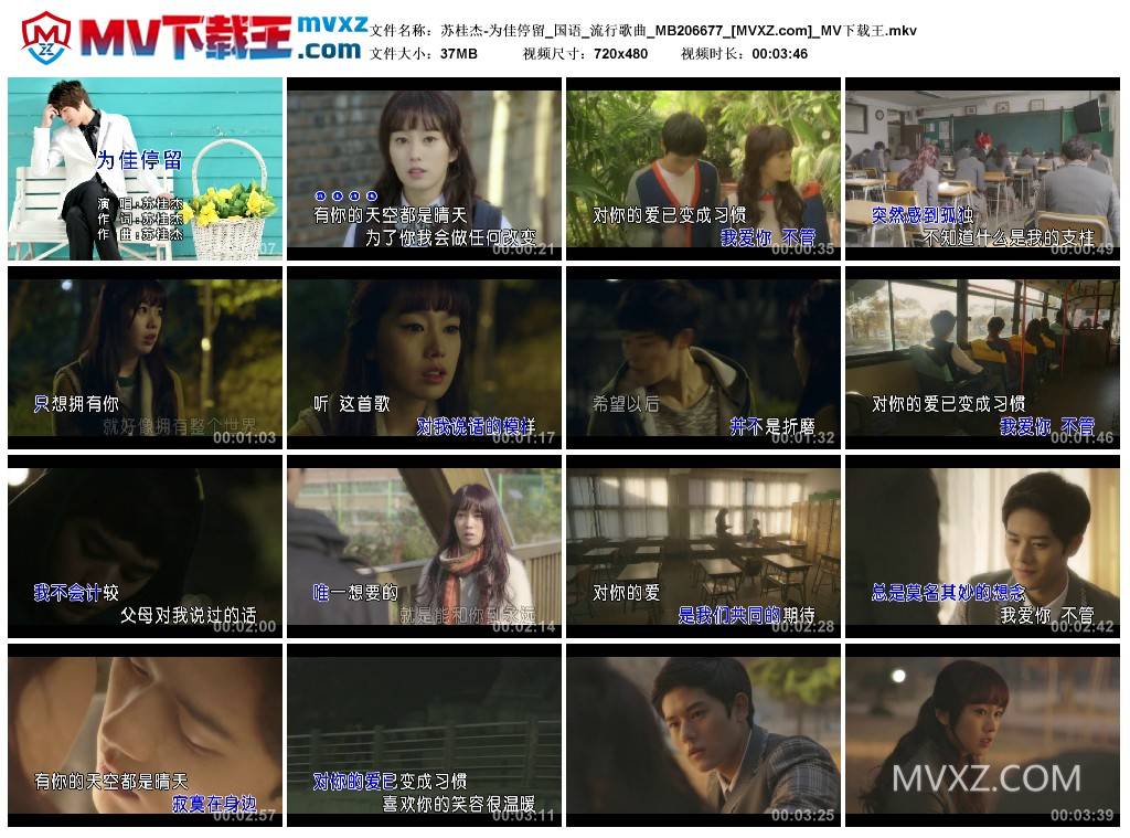 苏桂杰-为佳停留_国语_流行歌曲_MB206677